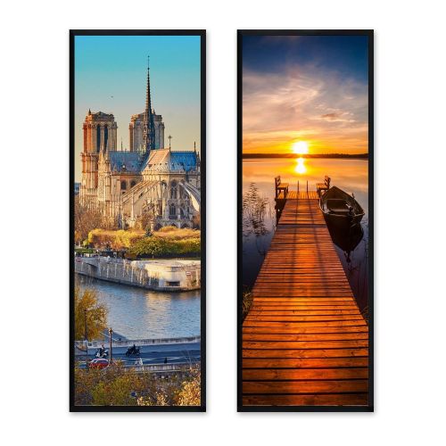 2 Packs 36.8x12.4in Picture Wall Frames Display Panoramic Photo Frame Gallery Poster Frames with Clear Plexiglass MDF Backboard for Family Photos Wedd 2 Packs 36.8x12.4in Picture Wall Frames Display Panoramic Photo Frame Gallery Poster Frames with Clear Plexiglass MDF Backboard for Family Photos Wedd