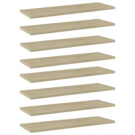 Bookshelf Boards 8 pcs Sonoma Oak 23.6"x7.9"x0.6" Engineered Wood