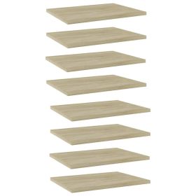 Bookshelf Boards 8 pcs Sonoma Oak 15.7"x11.8"x0.6" Engineered Wood