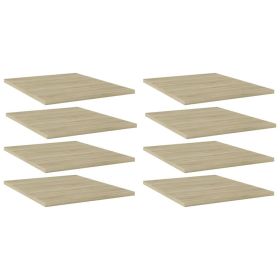 Bookshelf Boards 8 pcs Sonoma Oak 15.7"x19.7"x0.6" Engineered Wood