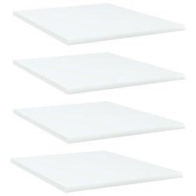 Bookshelf Boards 4 pcs White 15.7"x19.7"x0.6" Engineered Wood