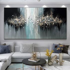 Handmade Oil Painting Abstract Texture Oil Painting On Canvas Large Wall Art Original White Painting Minimalist Art Custom Painting Modern Living Room (style: 01, size: 40x80cm)